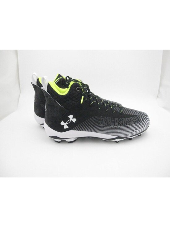 Under Armour Hammer MC 2.0 Cleats Men Sz 10.5 Black White Football (F14) main image 8